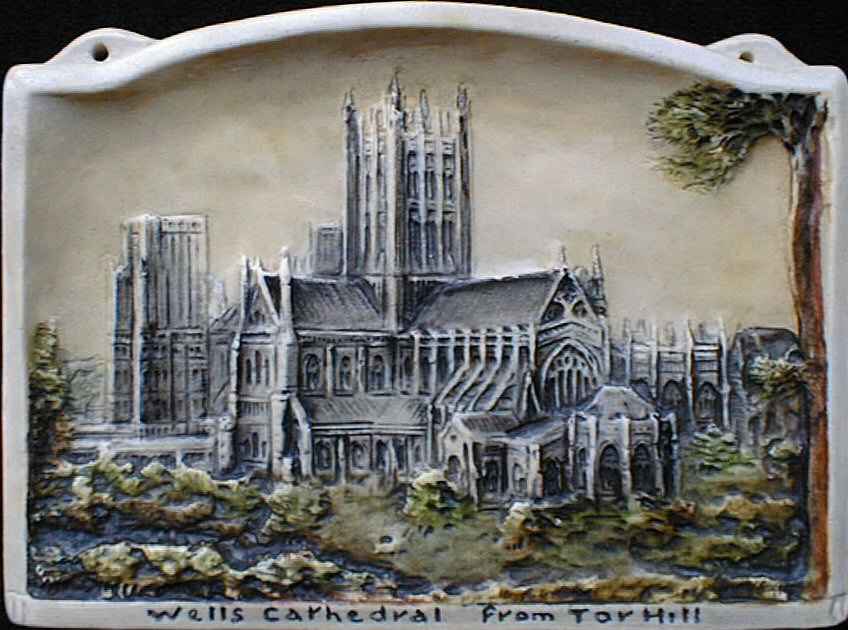 Print - Wells Cathedral from Torhill